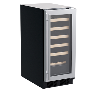 15-in Built-in Single Zone Wine Refrigerator with Wine Cradle