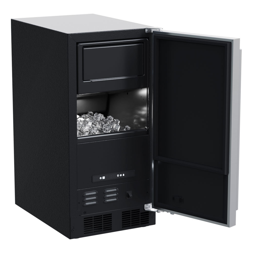 15-in Low Profile Built-in Clear Ice Machine for Gravity Drain