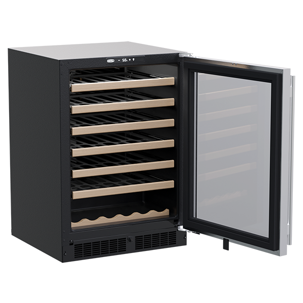 24-in Built-in Single Zone Wine Refrigerator with Wine Cradle