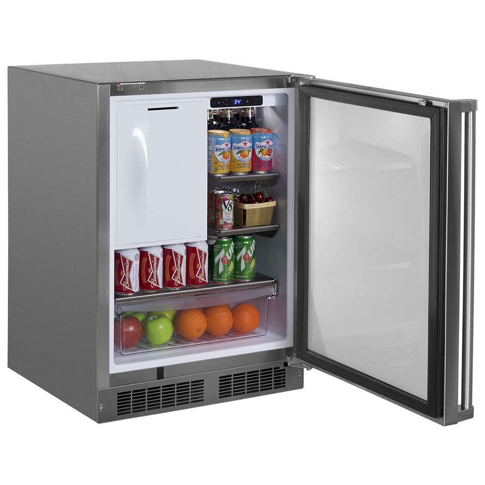 24-in Outdoor Refrigerator with Crescent Ice Maker
